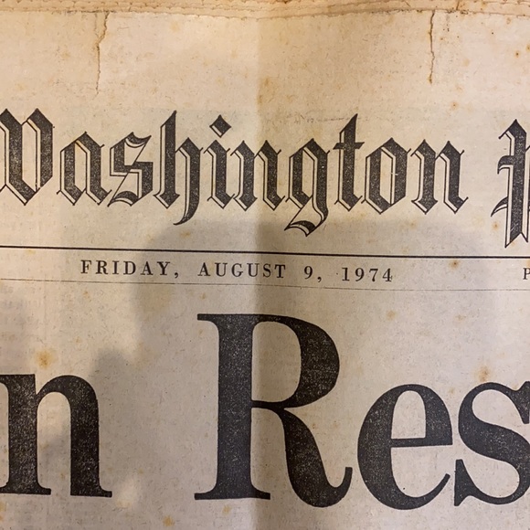 The Washington Post August 9, 1974 Nixon Resigns - Picture 2 of 5